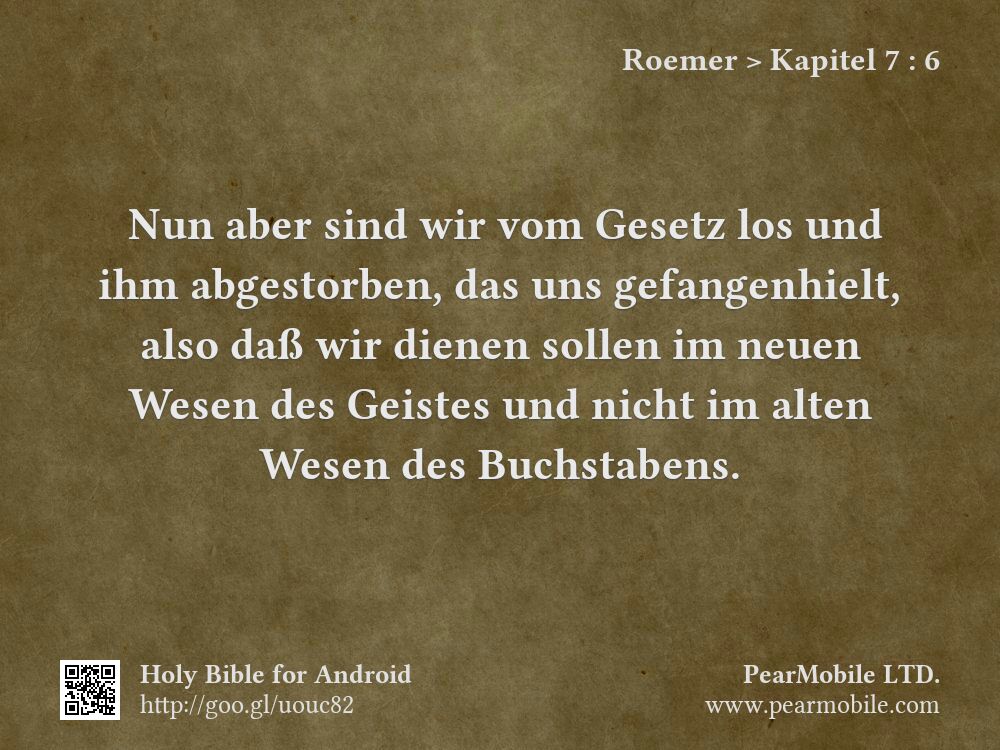 Roemer, Kapitel 7:6